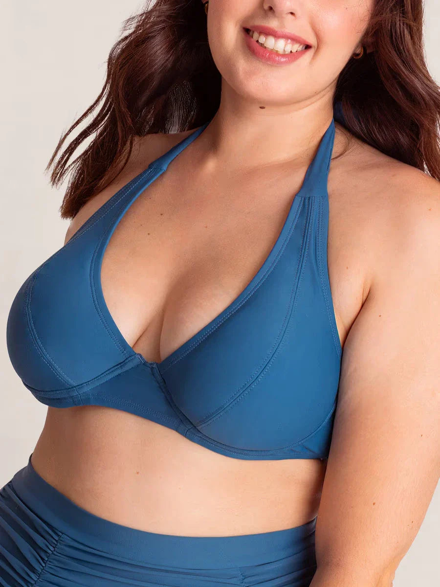 Mintshaper Essentials Full Coverage Halter Bikini Top
