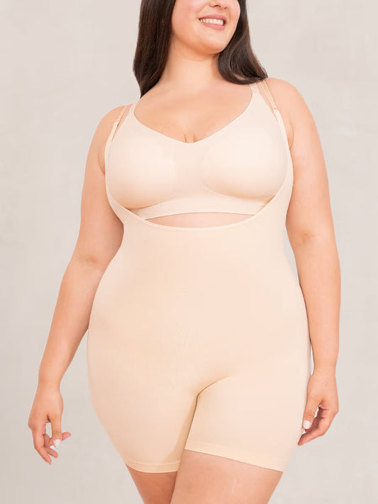 Honeyglowlove Essentials Open Bust Bodysuit Shaper Short
