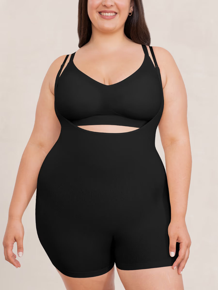Honeyglowlove Essentials Open Bust Bodysuit Shaper Short