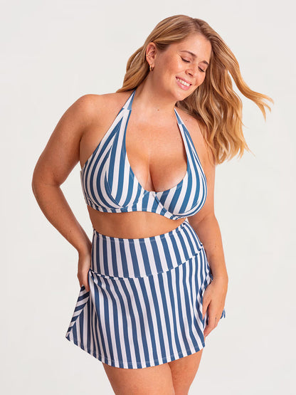 Bundle Honeyglowlove Essentials - 1 Halter Bikini Top + 1 Swim Skirt